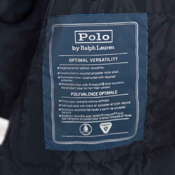 Polo Ralph Lauren Men Car Coat with Detachable Quilted Liner Jacket Navy Size S - Picture 6 of 10